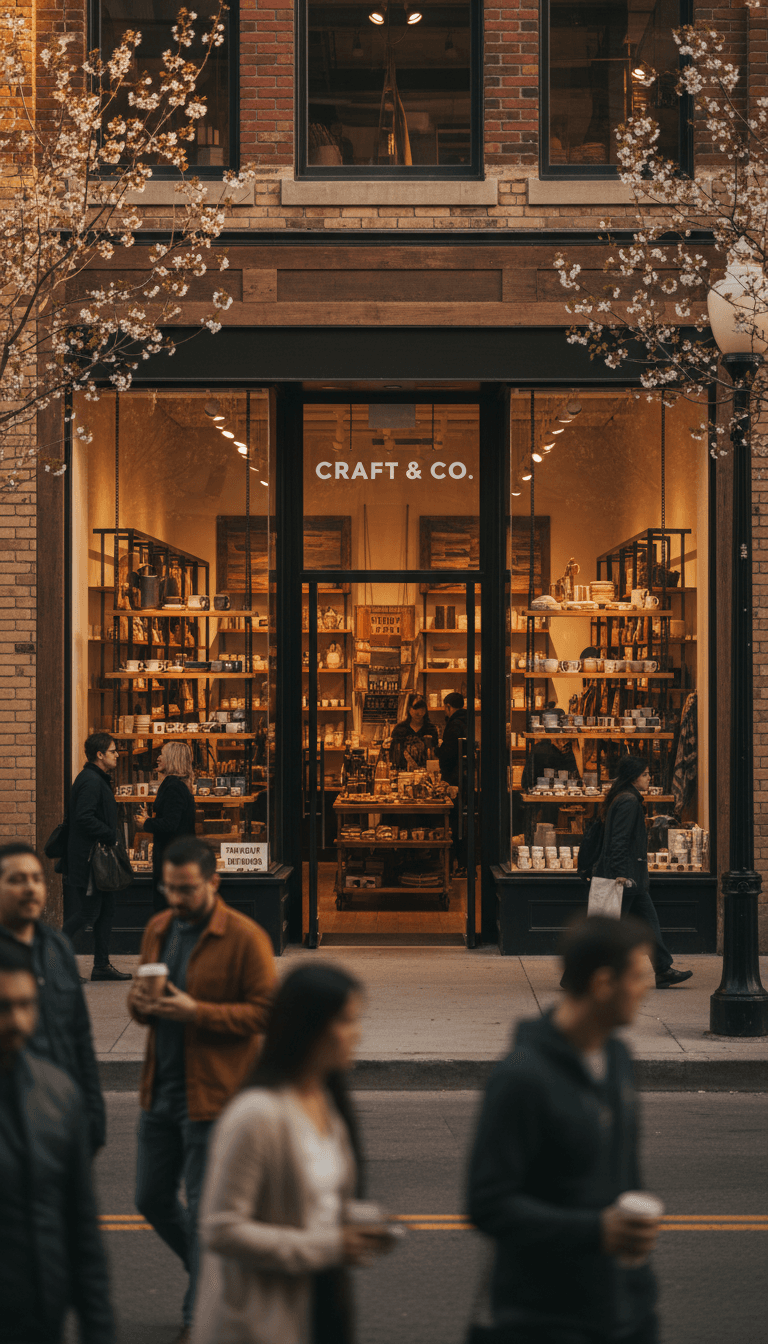 Brand storefront in United States retail market